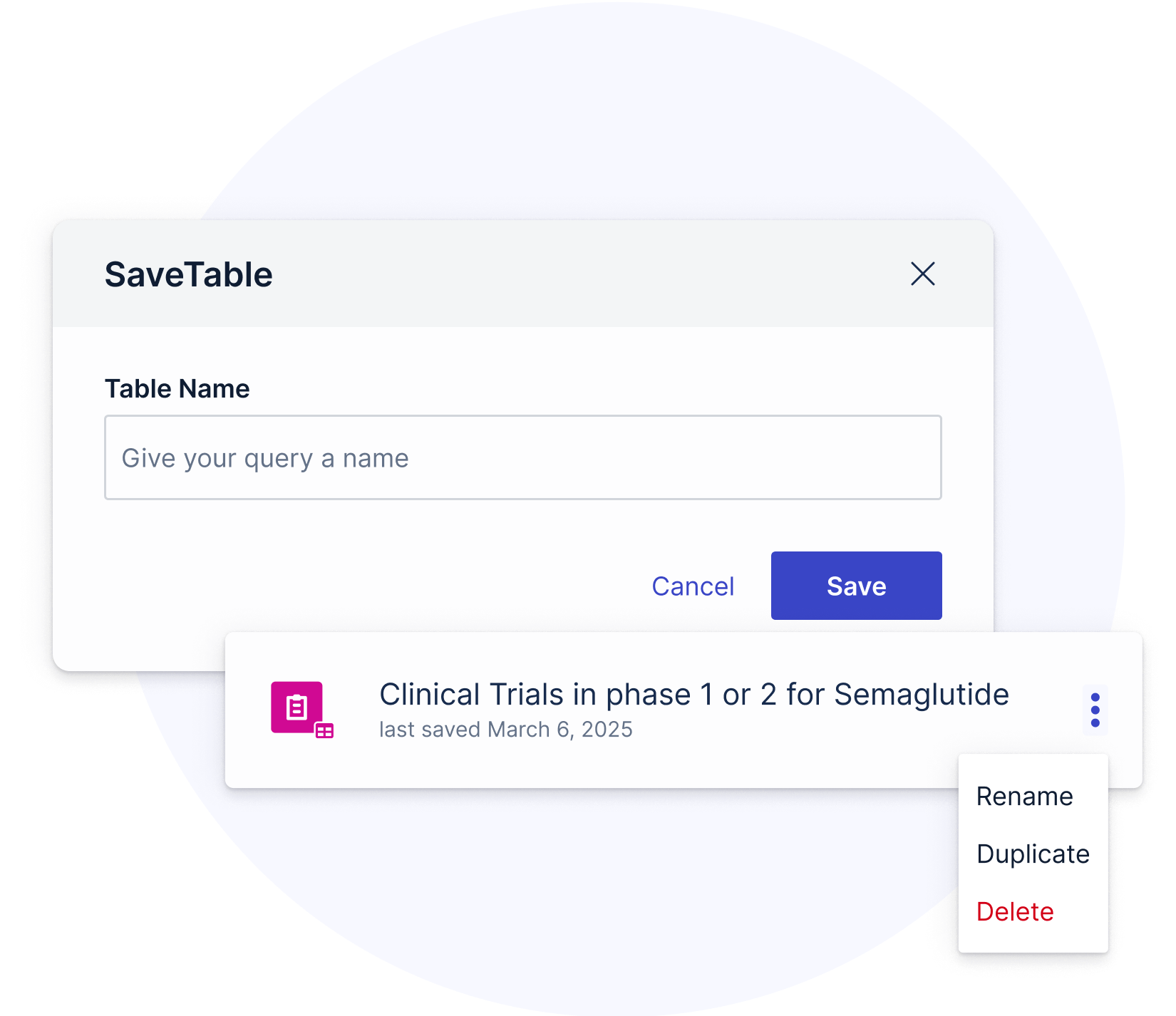 Save, Refine, and Build on Your Research
